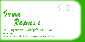 irma repasi business card